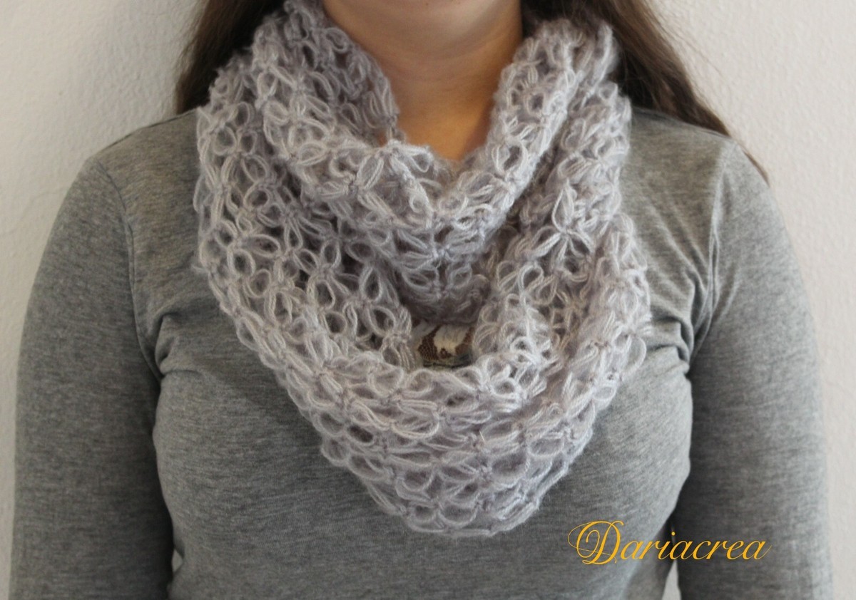 Tutorial Sciarpa Sciarpa Girocollo Uncinetto All Uncinetto