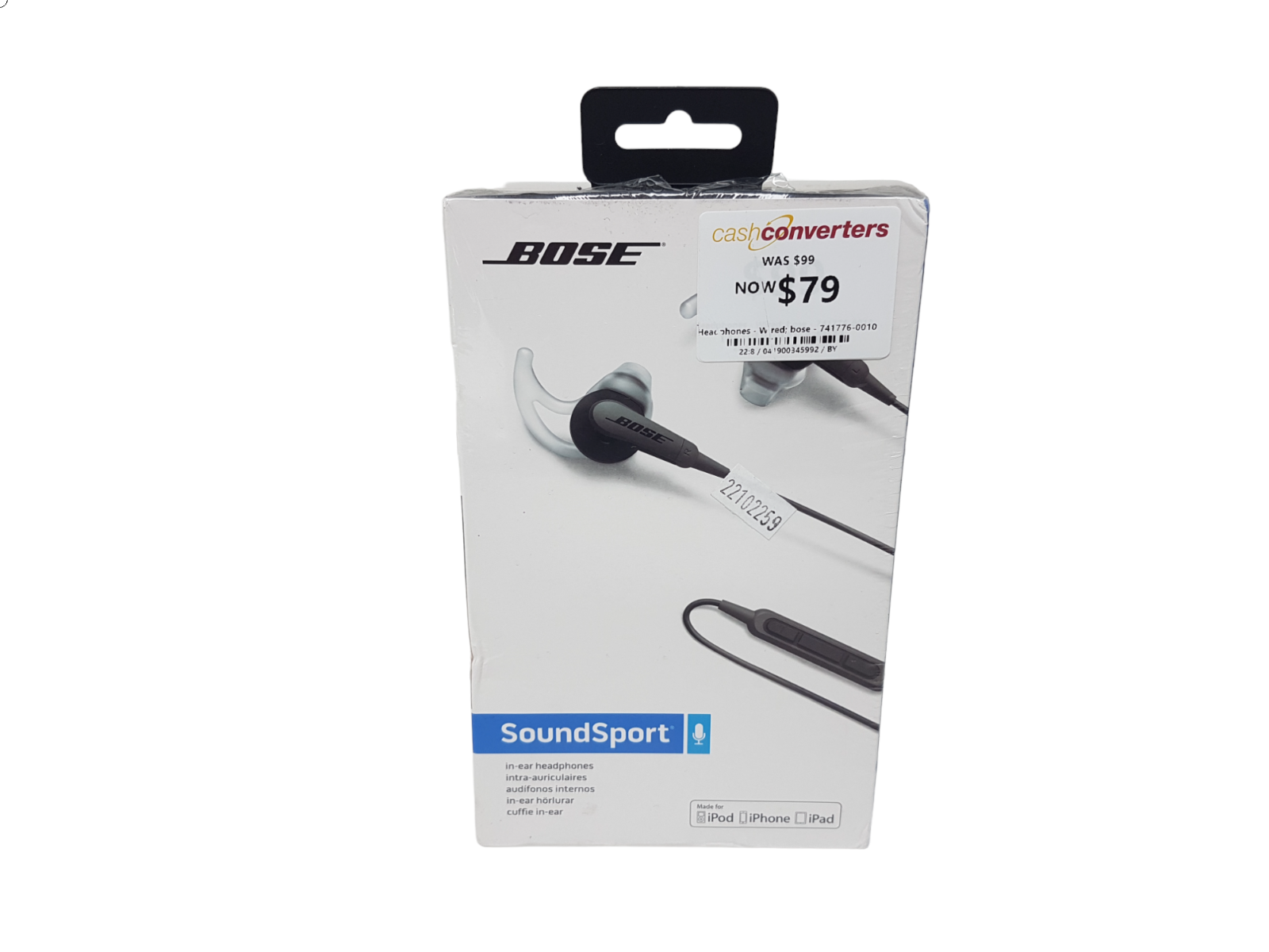 Bose SoundSport In Ear Headphones - Charcoal for sale online Bose SoundSport In Ear Headphones - Charcoal for sale online