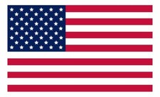  American Flag Decal Sticker USA Made 3M Vinyl Cars Window Wall Size 4in x 6in