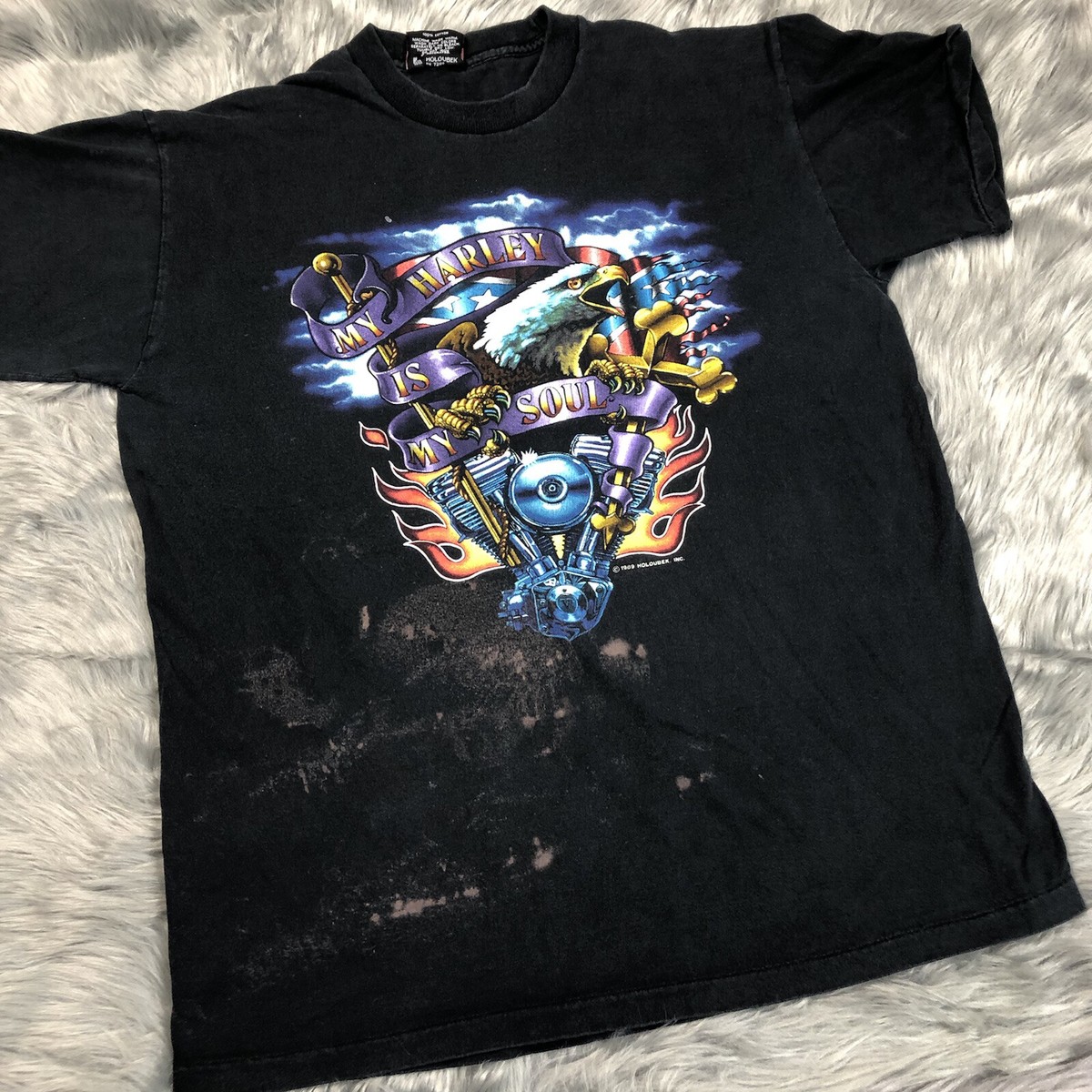 Vintage 1989 Harley Davidson Harley Is My Soul T Shirt