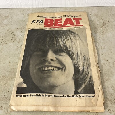 KYA Beat Vol 1 Number 30Feb 19 1966 Brian Jones Two Girls In Every Town