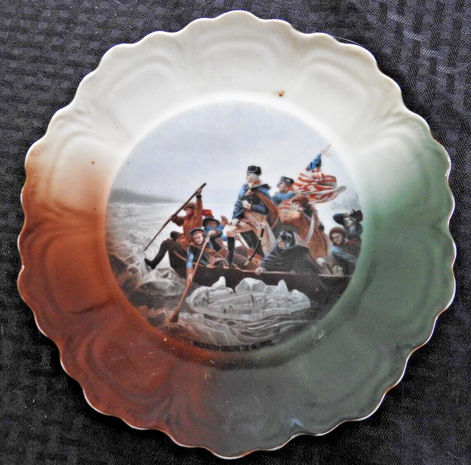 C.1890 " Washington Traversée The Delaware " Zeh Scherzer Z S & Co. 'Bavaria' - Photo 1/3