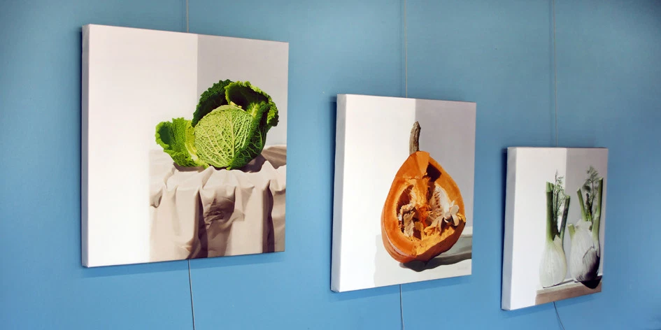 Pannello artistico serigrafia tela VERDURA22 Arredo Cucina STILE MODERNO SHABBY Foto 3 de 3