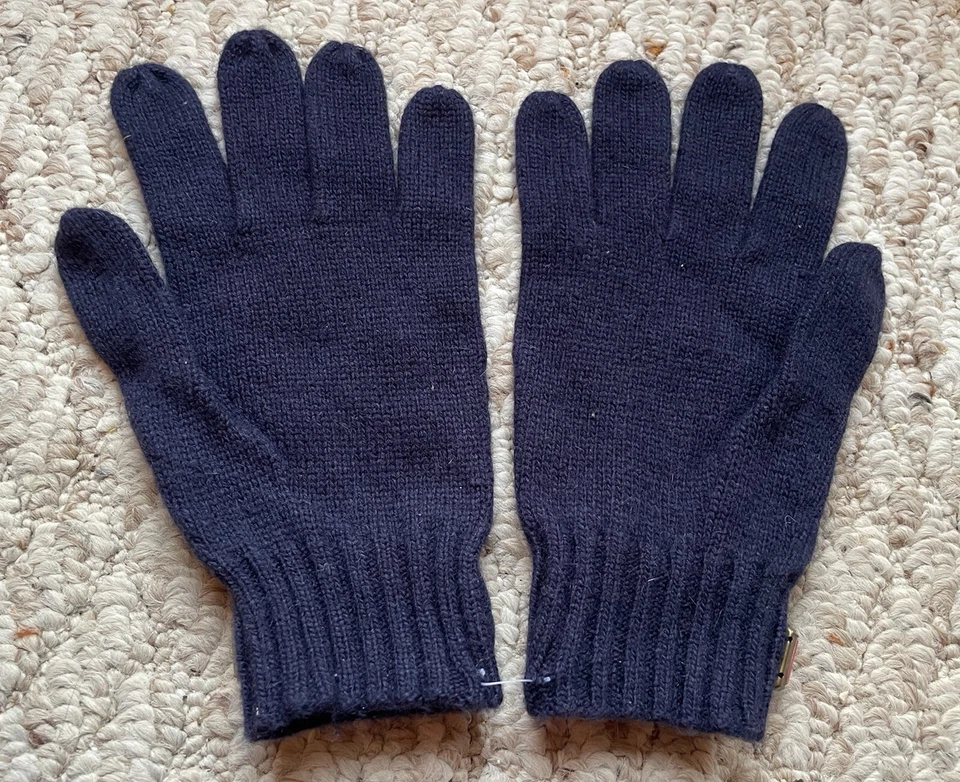 Guantes J CREW $118 Azul Marino con Joyas OS NUEVOS RAROS Foto 2 de 3