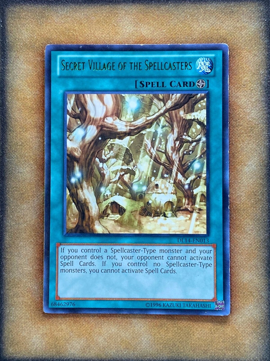 Yugioh Secret Village of the Spellcasters DL14-EN013 DL Rare GREEN LP