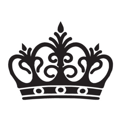 Royalty Crown Monarch King - Decal Sticker - Multiple Colors & Sizes - ebn3072