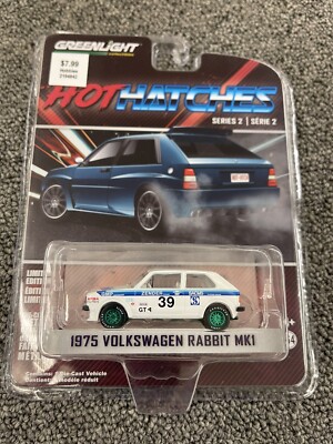 Greenlight Hot Hatches Series 2 1975 Volkswagen Rabbit MK1 Green Machine Chase