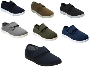 wide fit canvas shoes mens