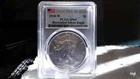 2018 W BURNISHED SILVER EAGLE PCGS SP 69 FIRST DAY OF ISSUE