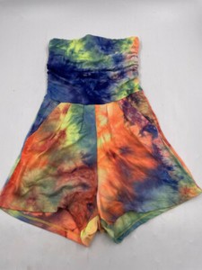 ABSOLUTELY LOVE IT TUBE TOP ROMPER TIE DYE WOMENS XL 2270