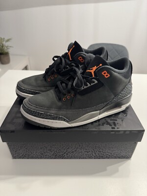 Air Jordan 3 Retro Night Stadium/ Total Orange 12US
