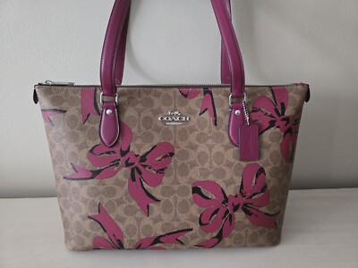COACH CZ174 Gallery Tote Bag Signature Canvas & Leather With