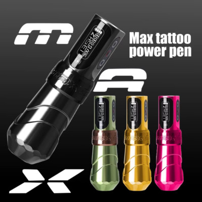 Max Tattoomaschine Patrone Stift 2400Mah Große Kapazität Akku Kernloser Motor