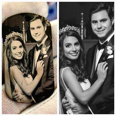 Engraving Your Family Pictures As Keychain Or Necklace 1 Pcs