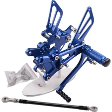 Blue CNC Rearset Foot pegs Rear set For Honda CBR600F F4 F4I 1999-2006