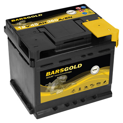 Autobatterie 45Ah 12V 360A Bars Gold SMF Top Angebot Wartungsfrei KFZ Auto PKW