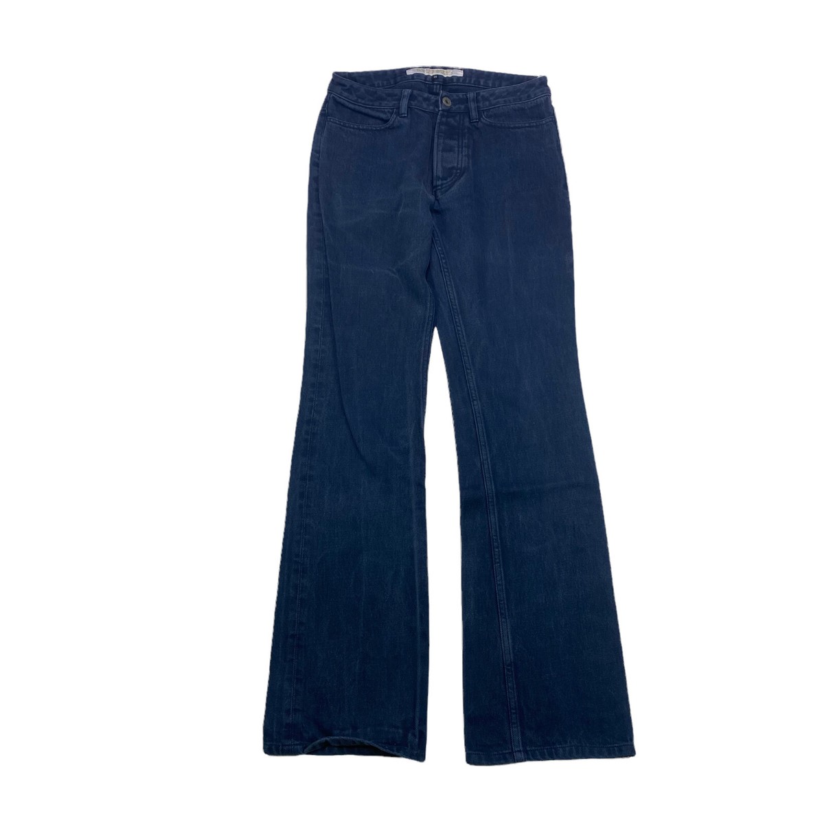 Rip Van Winkle Jeans Boot Cut Button Fly Womens Size 28 X 32 Dark 
