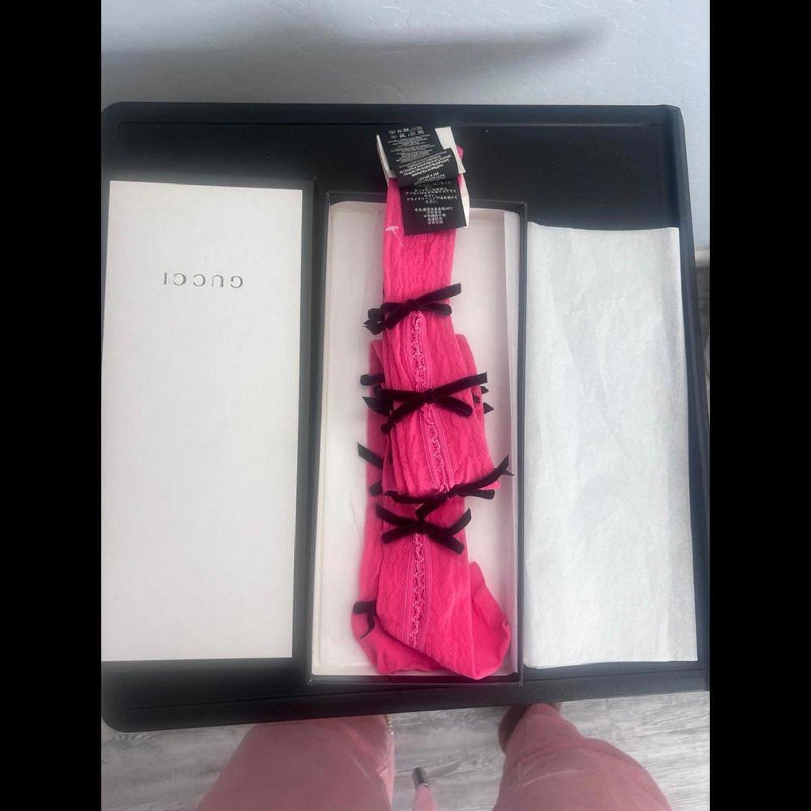 Authentic Gucci bow socks - image 3