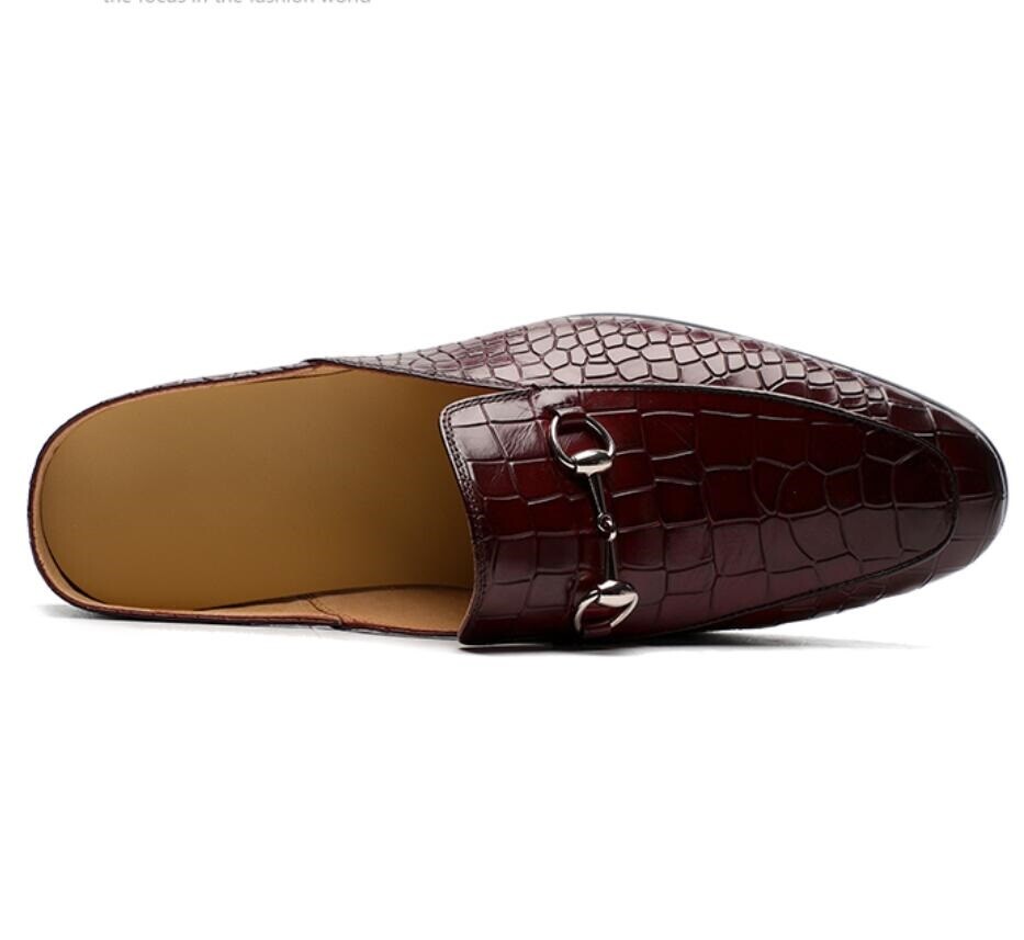 PANTOFOLA D’ORO Pantofole slip on uomo Mules scarpe basse senza schienale scarpe nere mocassini in finta pelle nuovi