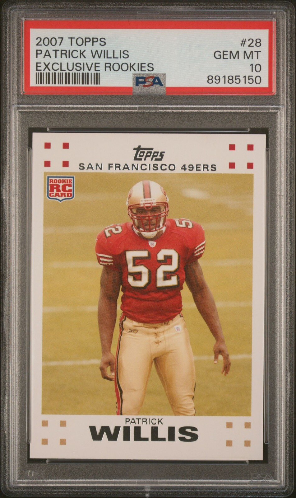 Patrick Willis Topps Exclusive Rookies #28 Base