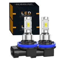 H11 LED Headlight Super Bright Bulbs Kit White 6000K 300000LM High/Low Beam