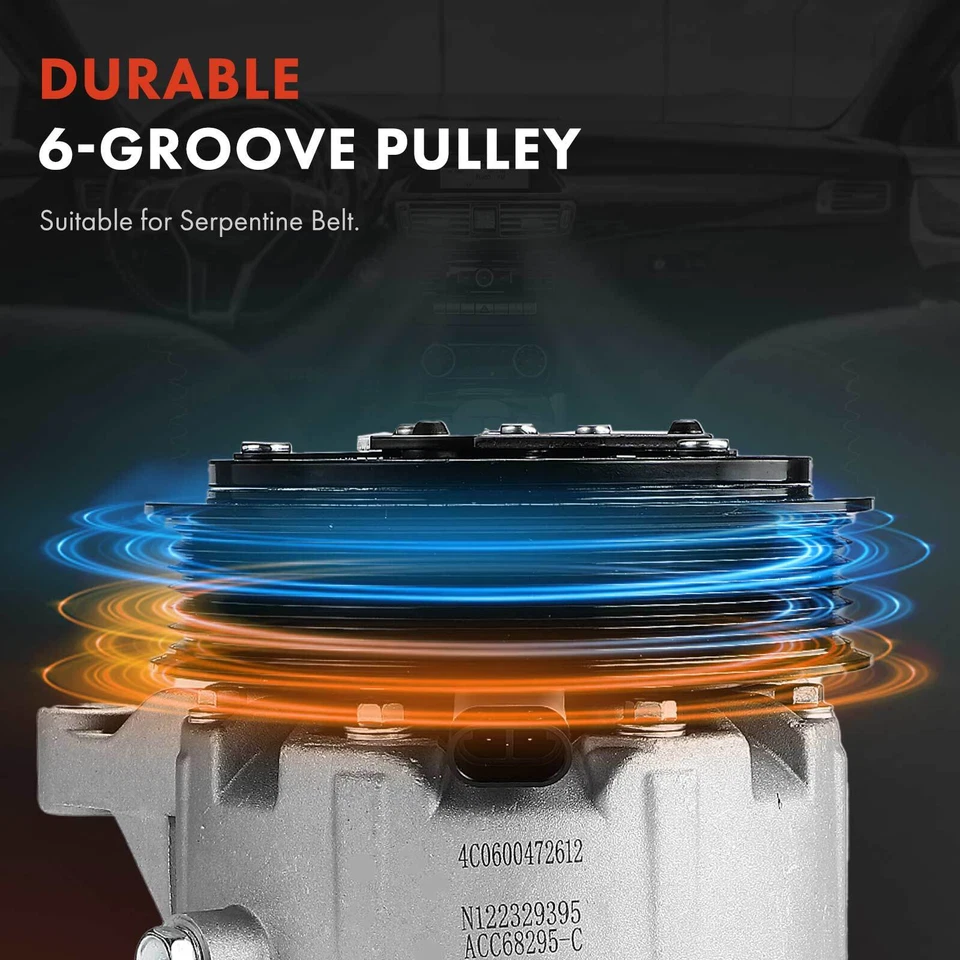 A/C Compressor w/ Clutch for Chevy Impala Buick LaCrosse Pontiac Grand Prix 5.3L - Image 4 of 4