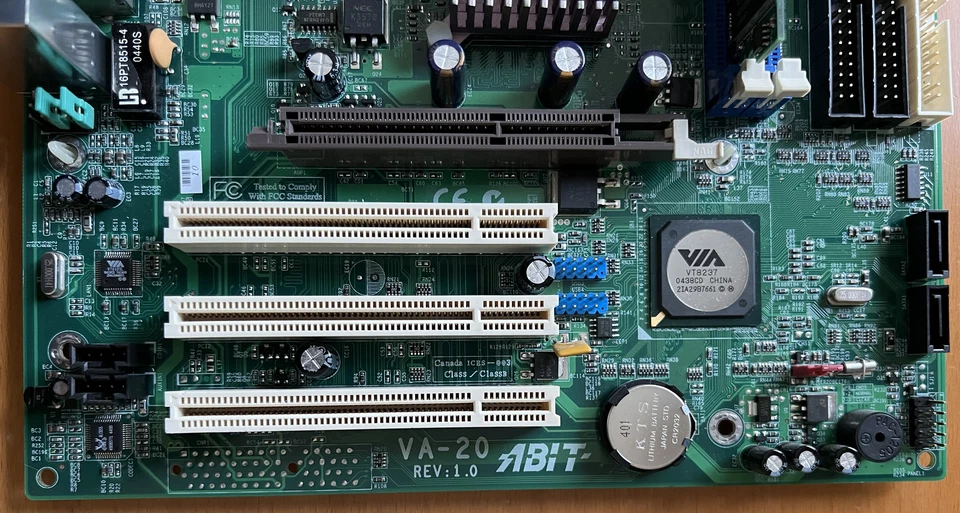 ABIT VA-20 microATX Motherboard - Vintage Retro Collectors Item - Image 4 of 4