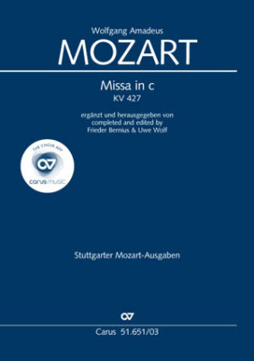 Wolfgang Amadeus Mozart; Uwe Wolf; Frieder Bernius / Missa in c (Klavierauszug)