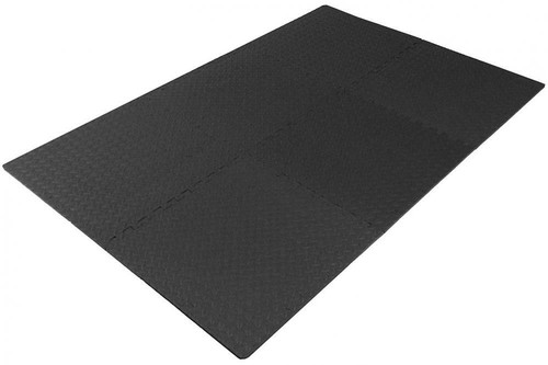 ProsourceFit Puzzle Exercise Mat, EVA Foam Interlocking Tiles, Black - Picture 3 of 5