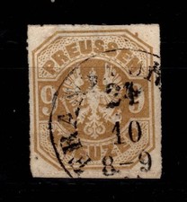 Prussia 26 Stamped Slight Flaws In Cutout #DCW60
