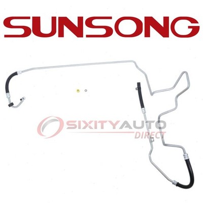 Sunsong Gear To Reservoir Power Steering Return Line Hose for 2001-2003 gl