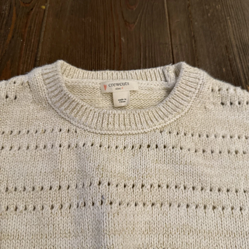 Vestido J Crew Corte Redondo 8 Vacaciones Navidad Suéter Top Tartán Falda Brillo Foto 3 de 4