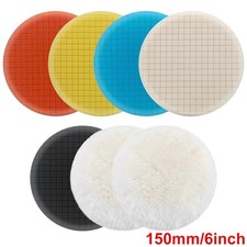 150mm 6inch Polishing Pads, 7PCS/Set Car Polishing Pads with Wool Buffing Pads
