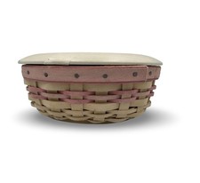 Longaberger Horizon of Hope 2005 Basket Pink w/ Lid Protector Breast Cancer