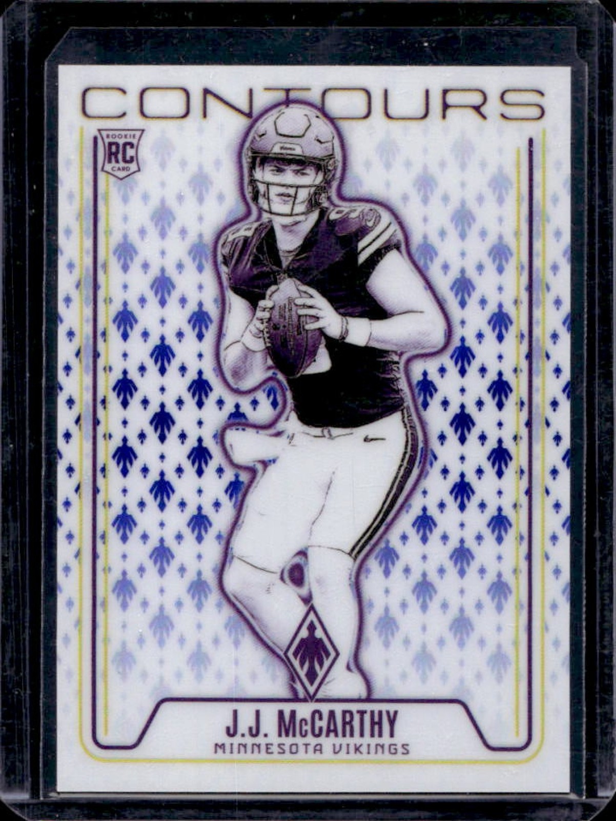 2024 Phoenix JJ McCarthy Contours RC Blue Rookie #5/50 Vikings