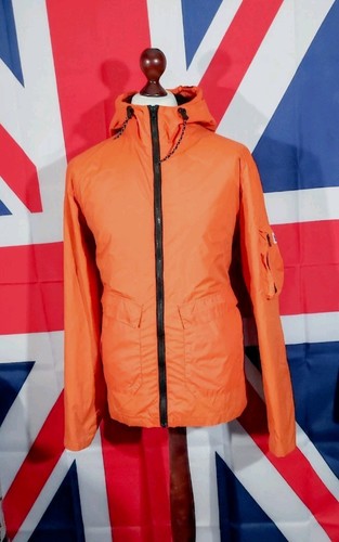 Weekend Offender Lightweight Hooded Jacket - L/XL - Orange - Casuals Terraces - Imagen 2 de 8