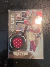 PATRICK WILLIS 2011 DONRUSS ELITE HIT LIST Jersey Patch 275/299 NM 