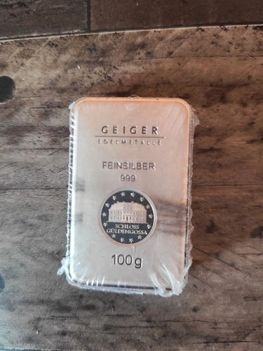Geiger Edelmetalle 100 g  .999 Fine Silver Bar