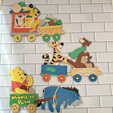 Vintage Winnie the Pooh  Friends Composite Wood Wall Decor
