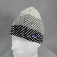 Patagonia Recycled Wool Backslide Beanie Skully Toque Hat Knit Geometric Striped