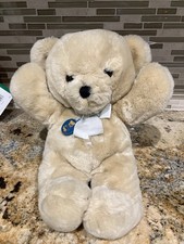 NEW 1979 Dakin Brown Bear 14 Bow w/Tag Super Soft,Cuddles Vintage 118 Rare