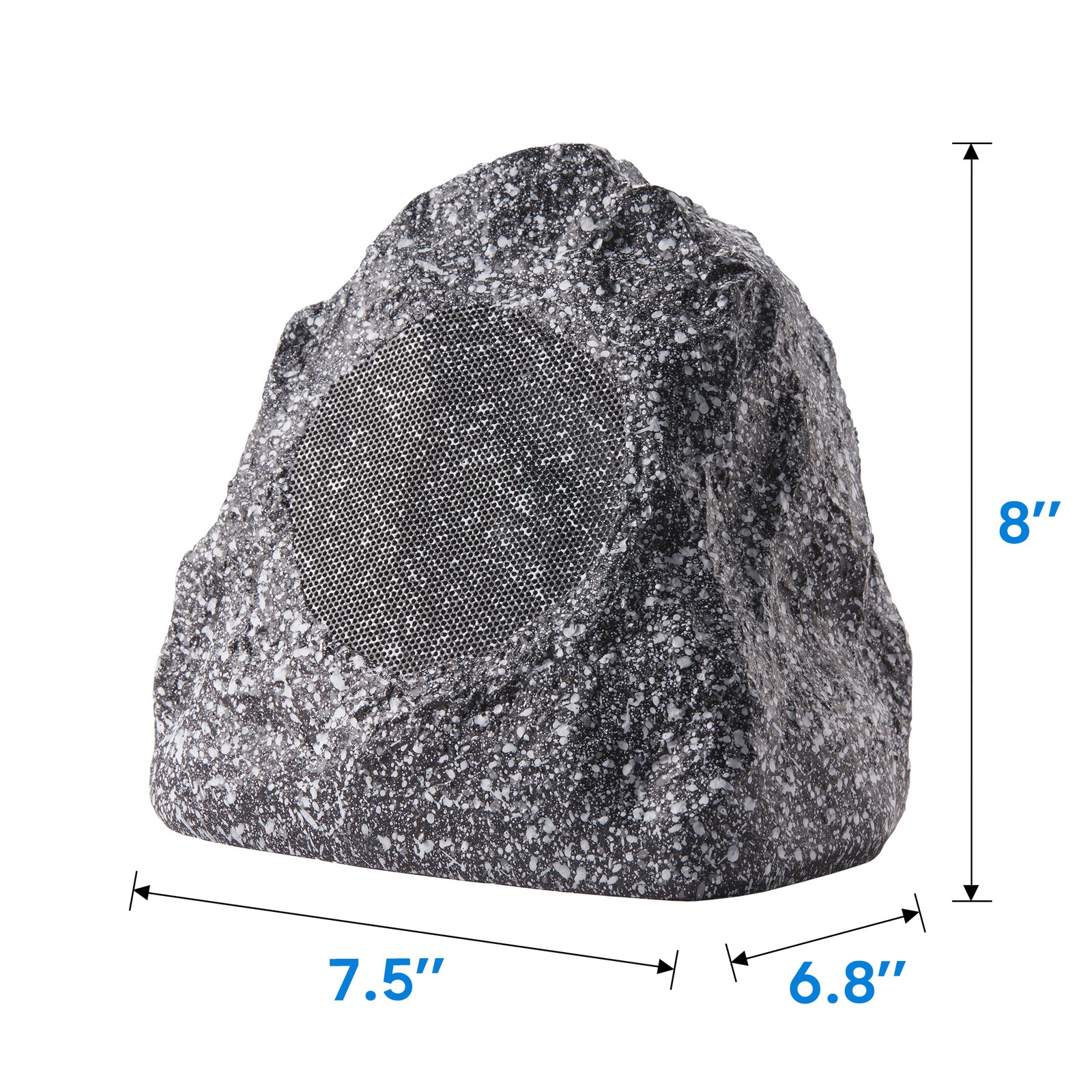 Theater Solutions Weatherproof Outdoor Granite Rock 4 Speaker Set Yard Pool Spa