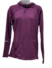 RBX Performance Long Sleeve Hooded Athletic Shirt Hoodie Purple Size Medium
