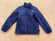 Boy's The North Face Thermoball Puffer Jacket Medium M 10/12 Navy Blue