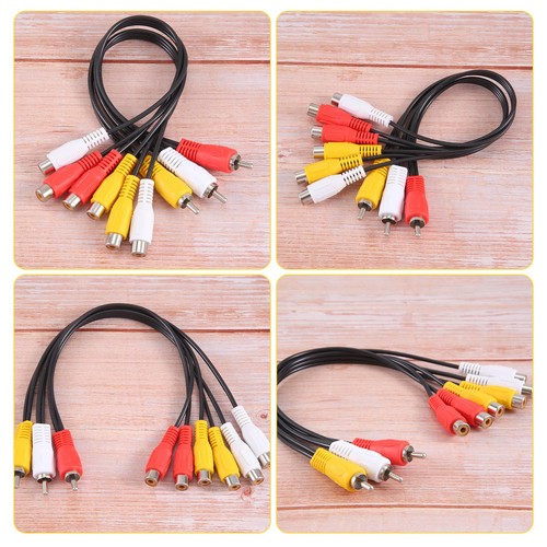 3 Cinch-Stecker auf 6 Cinch-Buchse Splitter Audio Video Av-Adapterkabel V1R5 - Bild 4 von 7