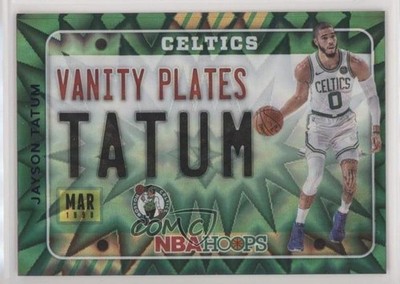 2020-21 Panini NBA Hoops Vanity Plates Purple Explosion Jayson Tatum #22 0gg