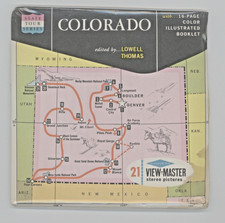 VIEWMASTER COLORADO STATE TOUR SERIES MAP PACKET A320 FACTORY SEALED UNOPENED