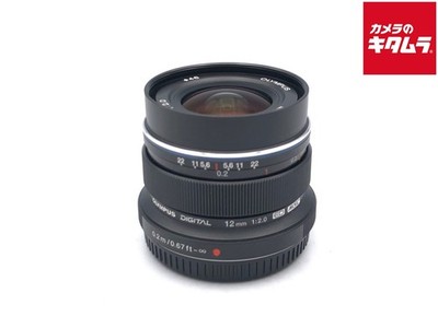 OLYMPUS M.ZUIKO DIGITAL ED 12mm F2.0 BLACK for M4/3 mount -Mint- 2568