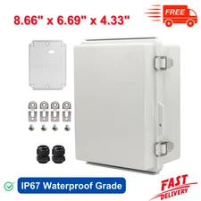 Outdoor Waterproof Electrical Box Junction Box, ABS Plastic, Weatherproof IP67