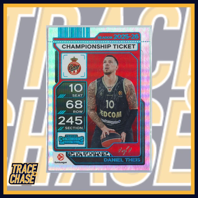 2025-26 Panini Contenders EuroLeague BK Daniel Theis Championship Ticket 1/1!
